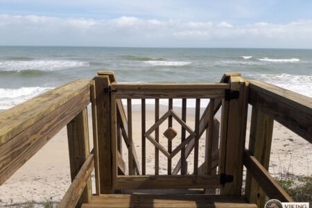 Pressure treated deck, railings, and gate