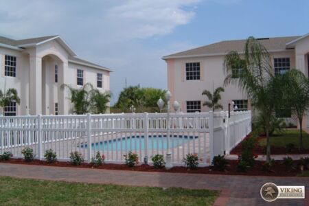 Open pool fence