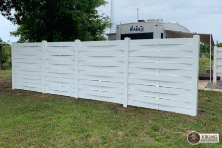 White PVC Vinyl Fence