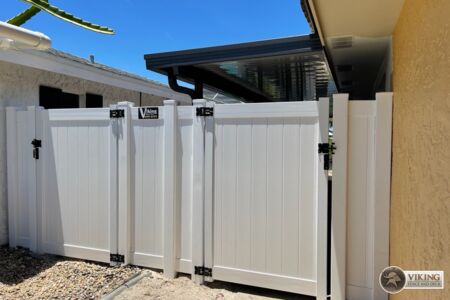 White PVC Vinyl Fence