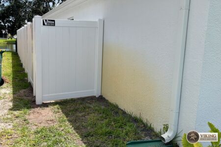 White PVC Vinyl Fence