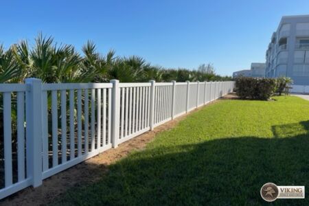 White PVC Vinyl Fence