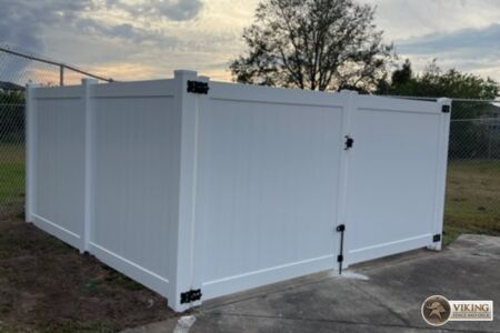 White PVC Vinyl Fence
