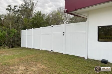 White PVC Vinyl Fence
