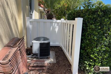 White PVC Vinyl Fence