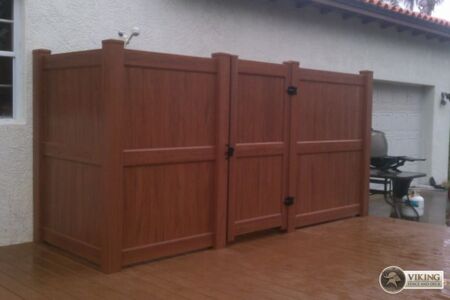Wood Grain Vinyl - Shower enclosure