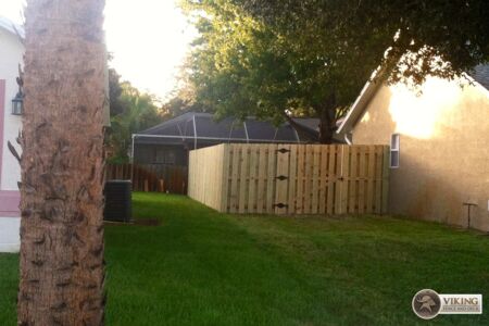 Backyard fence