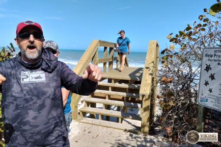 Ponce De Leon Beach Crossover Wood Railings